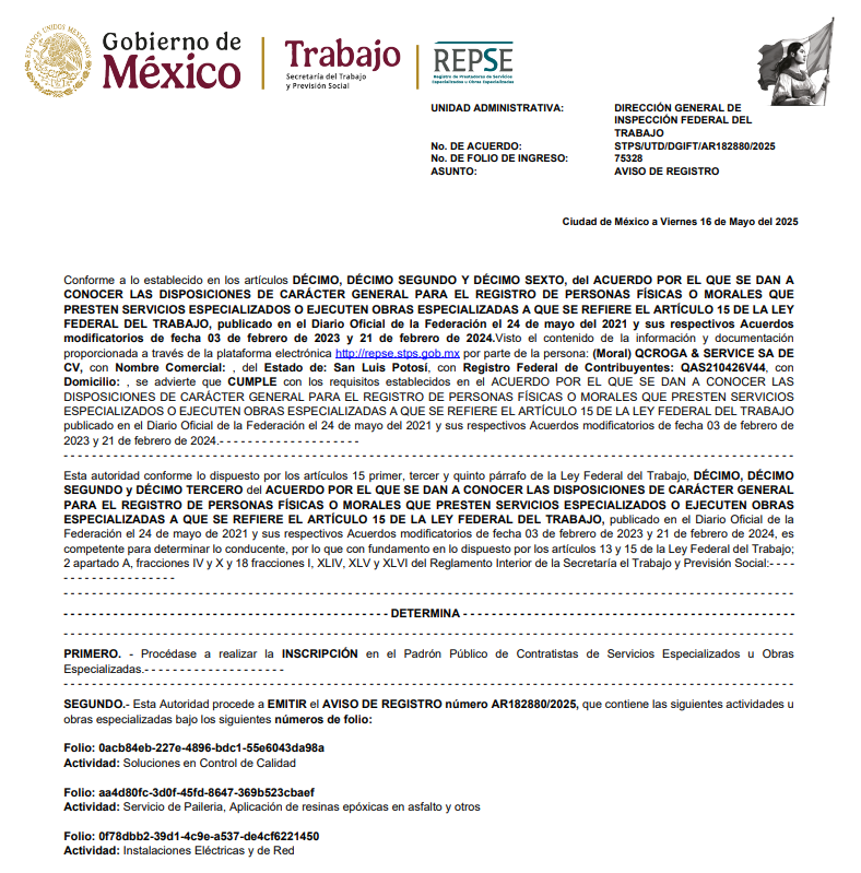 QCROGA & SERVICE Logo